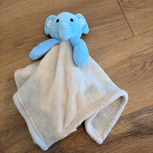 Baby elephant lovie security blanket toy